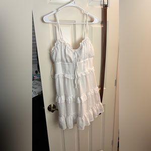 Brand new never worn white ruffle dress